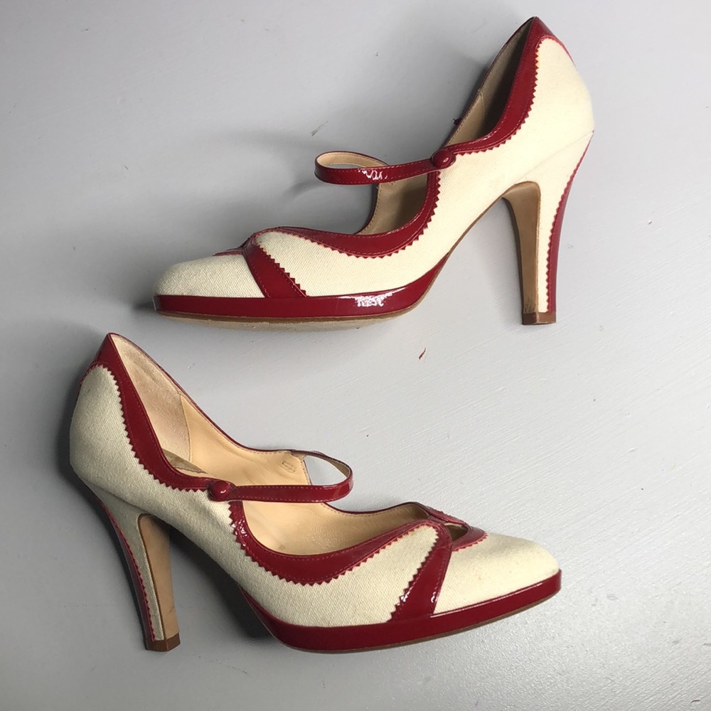 🎉HP🎉Cole Haan Nike Air canvas/red heels